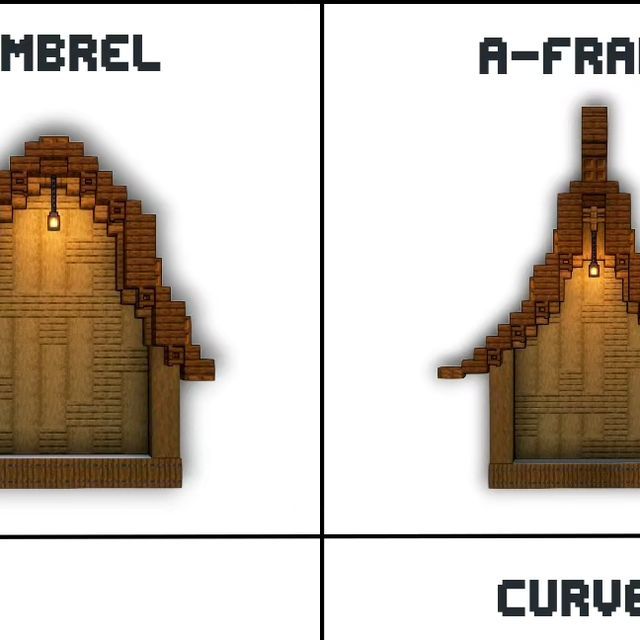 two different views of the same house in minecraft, one with a clock on it