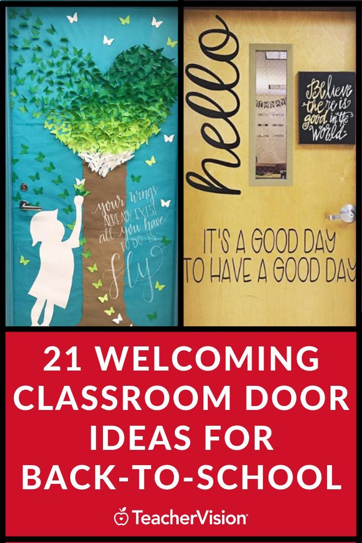 classroom door decorations with the words welcome and back to school