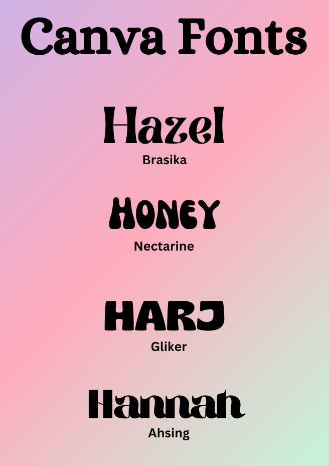 some type of font that is in different colors and sizes, with the words below it