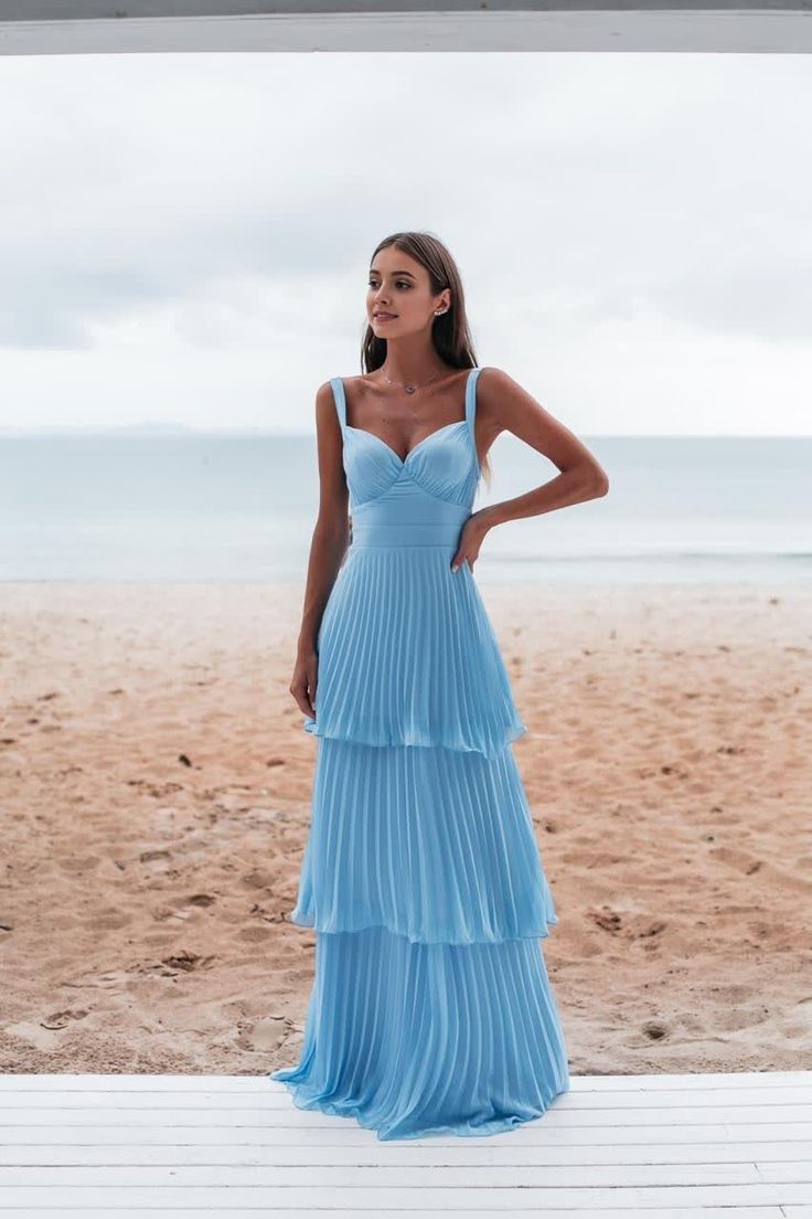 A-line Wide Straps Blue Sleeveless Floor Length Prom Dress,Blue Bridesmaid Dress Blue Prom Dress Long, Prom Dresses Long Blue, Prom Dress Long, Blue Prom Dress, Blue Bridesmaid Dress, Floor Length Prom Dresses, Long Evening Dress, Formal Party Dress, Popular Dresses