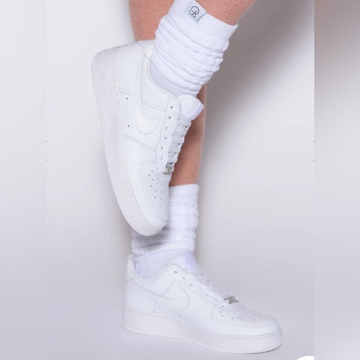 Bombshell Sportswear Slouch Socks New, Super Cozy One Size Color White Long White Socks Outfit, White Sweat-resistant Workout Socks, White Super Soft Socks, White Slouch Socks, White Sweat-resistant Athleisure Socks, 80s Slouch Socks, White Socks Outfit, Long White Socks, Slouch Socks