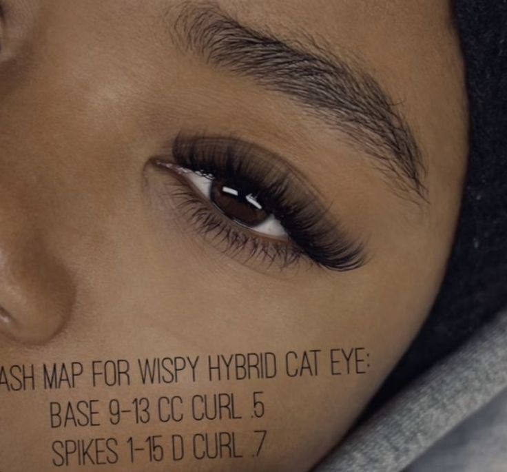 Short Wispy Hybrid Lash Extensions, Natural Top And Bottom Lash Extensions, Hybrid Lash Maps, Hybrids Lash Extensions, Lash Extensions Styles Hybrid, Hybrid Set Eyelash Extensions, Classic Hybrid Lashes Mapping, Lash Mapping Eyelash Extensions Hybrid, Lash Extensions Styles Cat Eye