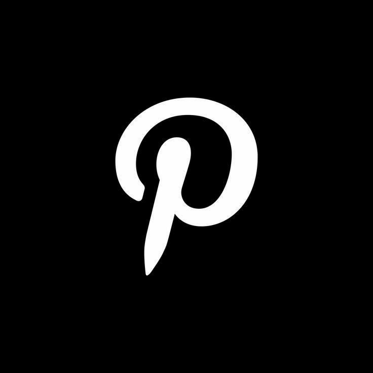 a black and white logo with the letter p in it's center, on a dark background