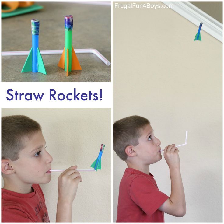 How to Make Easy Straw Rockets - Frugal Fun For Boys and Girls Straw Rockets, Straw Rocket, Space Activities, Crafts For Boys, Camping Crafts, Reggio Emilia, Stem Activities, Science For Kids, Science Projects