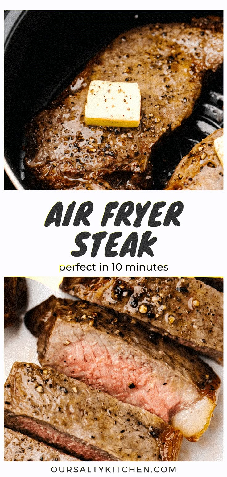 air fryer steak in 10 minutes is the best way to cook it for dinner