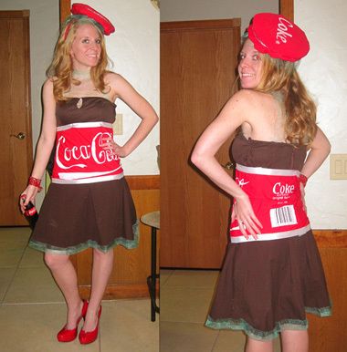 two pictures of a woman wearing a coca - cola dress and red hat with her hands on her hips