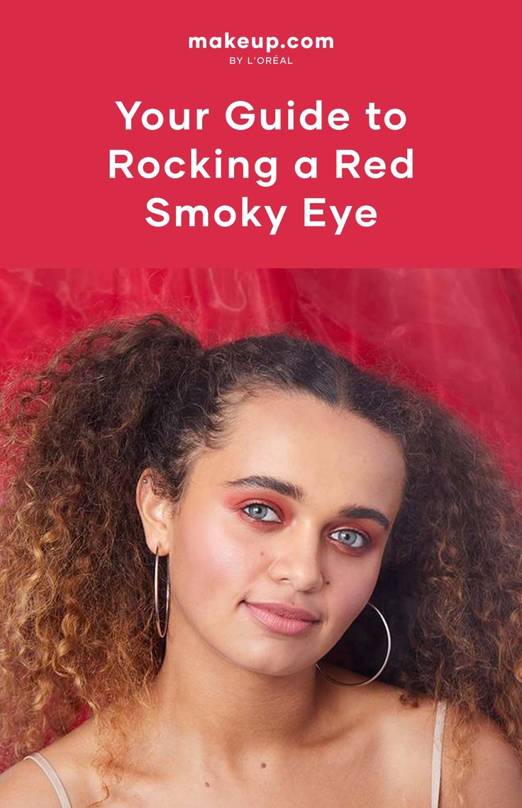 Makeup Tutorial for a Red Smoky Eye Red Smoky Eye, Urban Decay Eyeshadow Singles, Smokey Eyeshadow Tutorial, Classic Smokey Eye, Red Eyeshadow Makeup, Smoky Eye Tutorial, Red Eyeshadow Look, Red Smokey Eye, Eyeshadow Step By Step