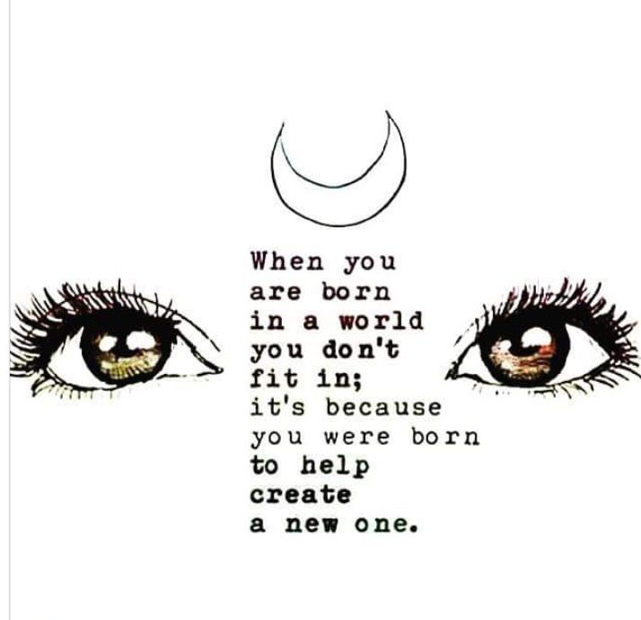 the facebook page has an image of two women's eyes and their words on it