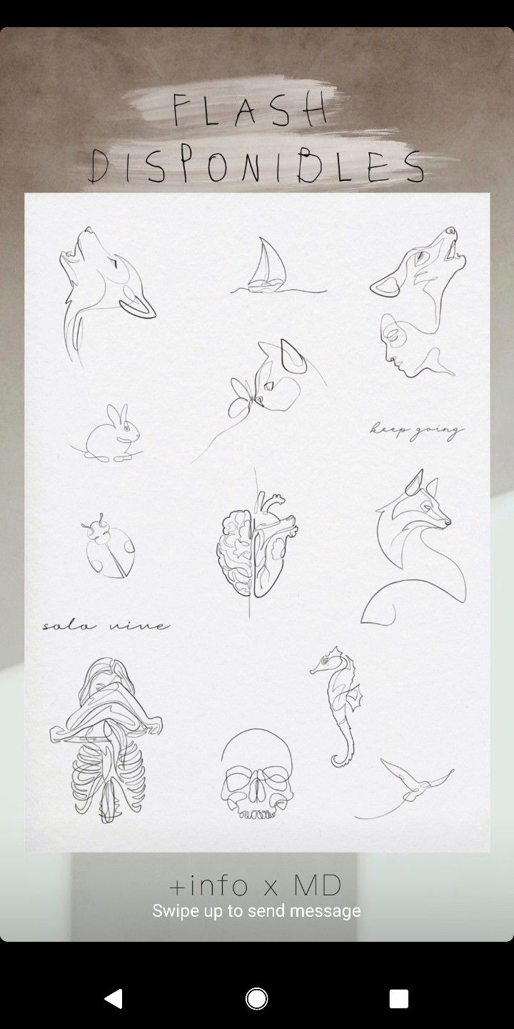 an image of some drawings on paper with the words, flash disponibles