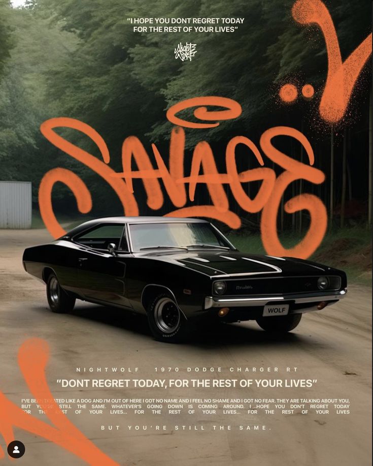 the movie poster for sawas is shown with an old car in front of it