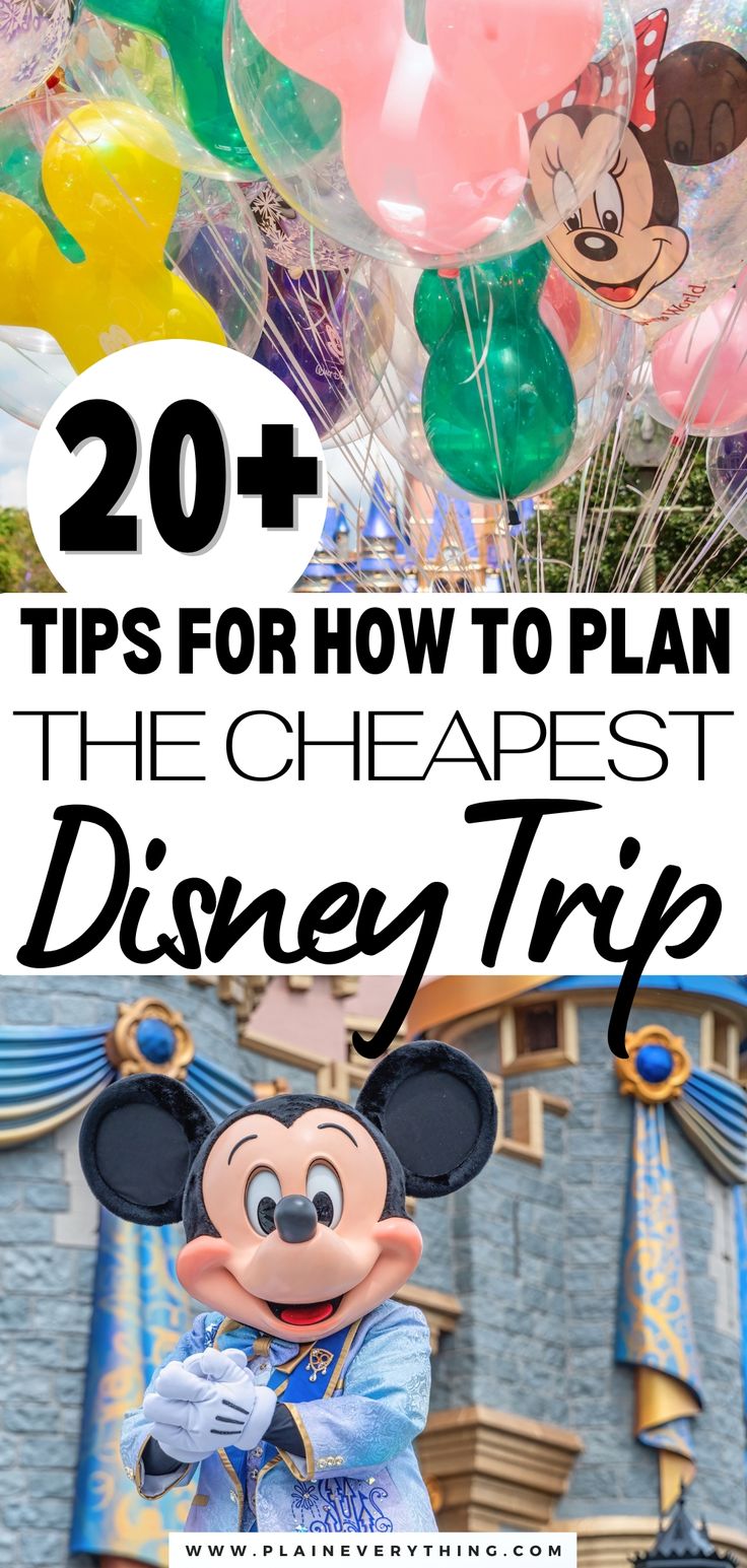 How To Plan The Cheapest Disney Vacation Affordable Disney Vacation, Disney For Cheap, Budgeting For Disney World, Save For Disney In A Year, Disney Vacation Savings Plan, Disney Trip Saving Plan, Saving Money At Disney World, Cheap Disneyland Vacation, Ways To Save At Disney World