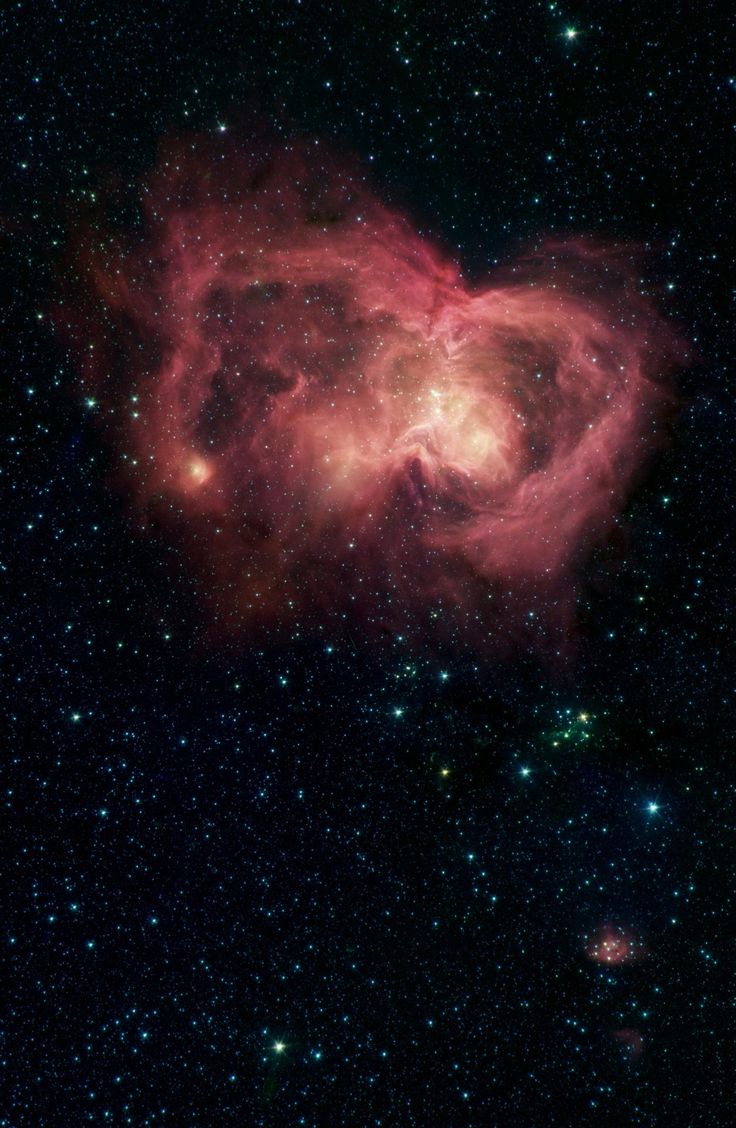 an image of the heart shaped object in space