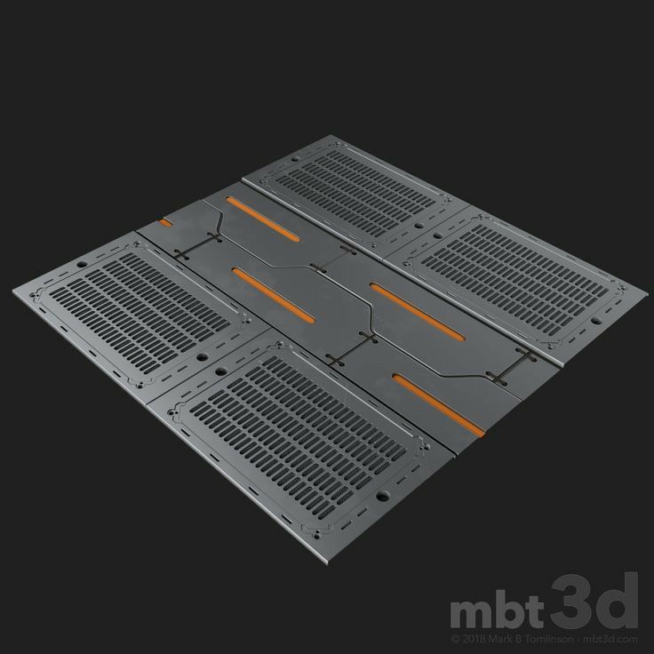 an image of a metal plate with orange lights on the bottom and two rows of holes in the middle