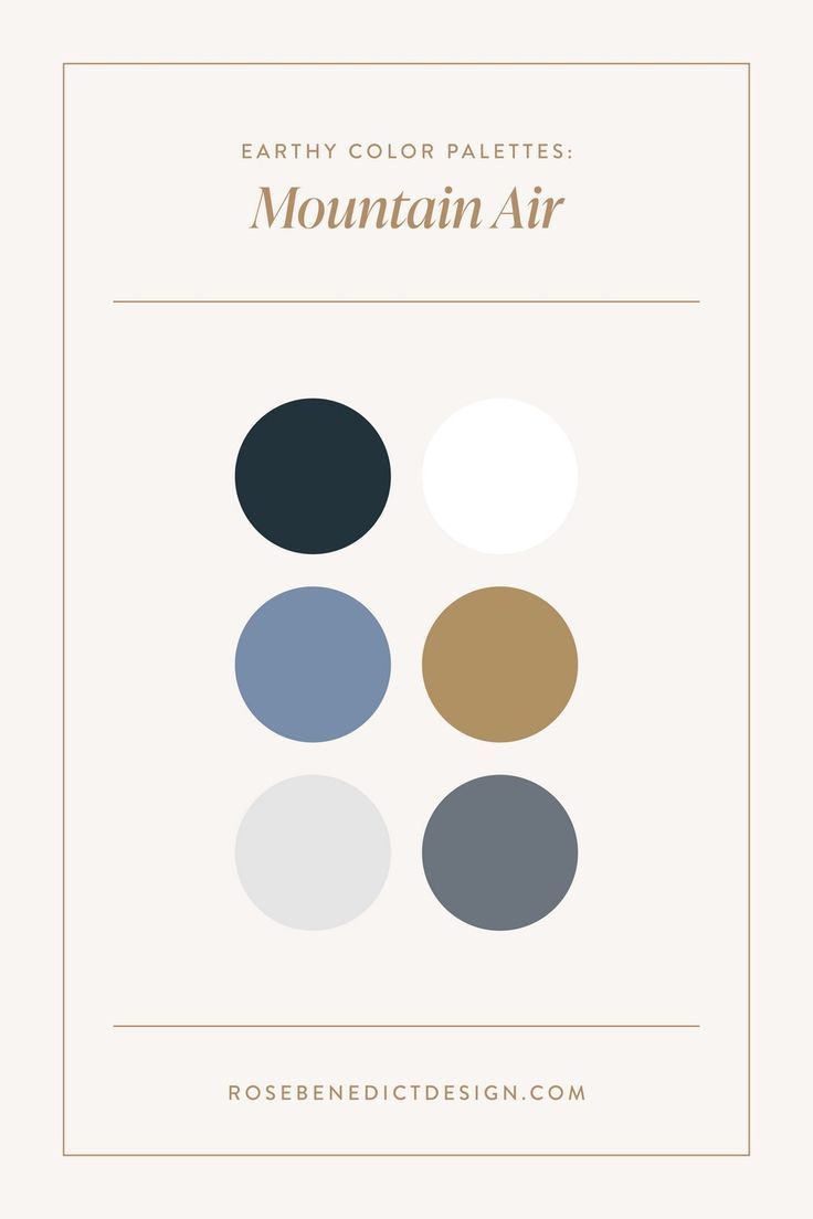 the color palettes for mountain air