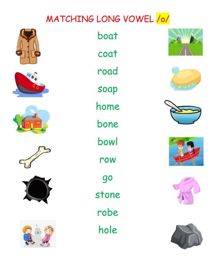 the words in this worksheet are for children to learn how to read them