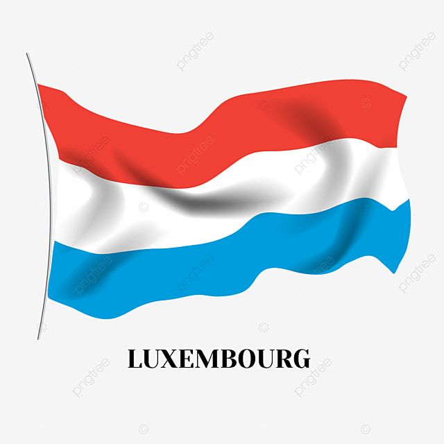 the flag of the country of luxembourg waving in the wind, france, flag, illustration png and psd