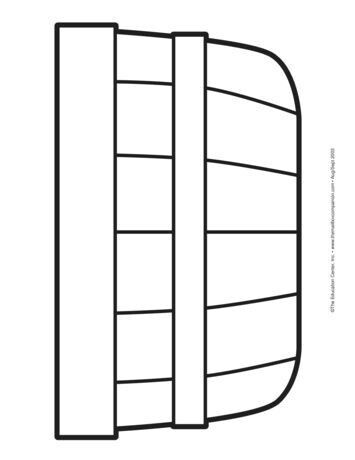 a drawing of the side of a building that is made out of wood and has three sections