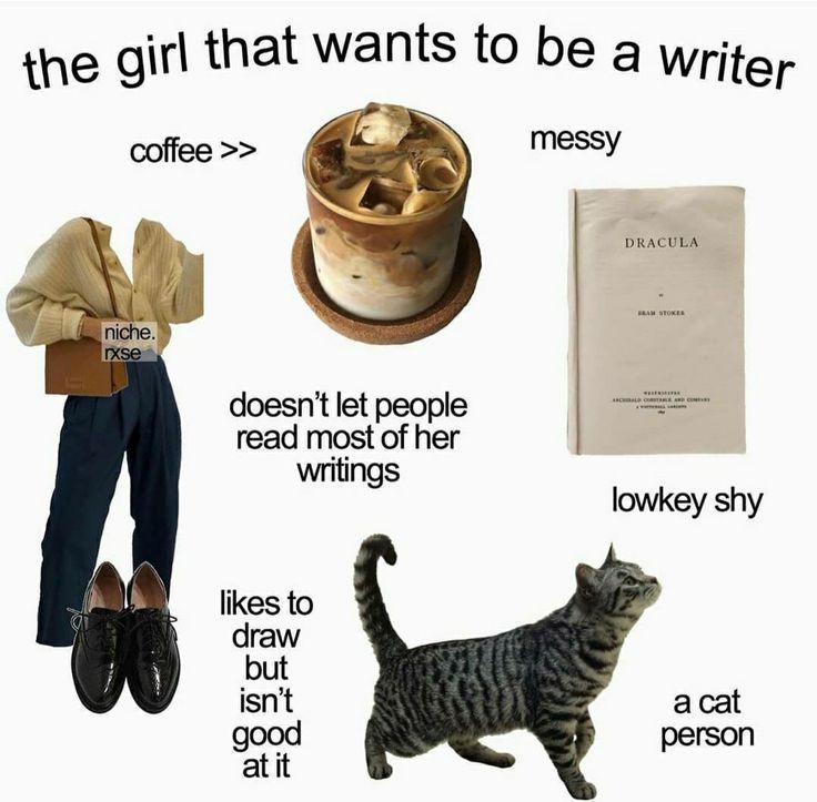 the girl wants to be a writer