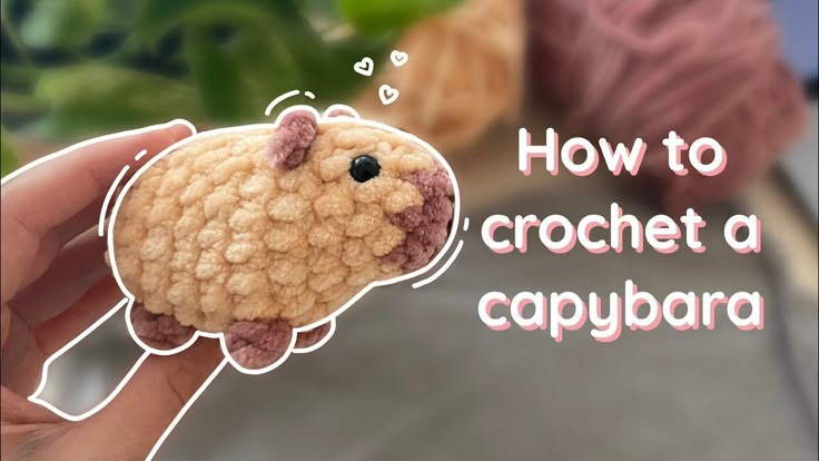 Amigurumi Capybara Free Pattern, Capybara Crochet Pattern Free, Crochet Animals Free Patterns Beginner, Capybara Crochet Pattern, Capybara Crochet, 2024 Crochet, Yarn Animals, Pola Macrame, Crochet Critters