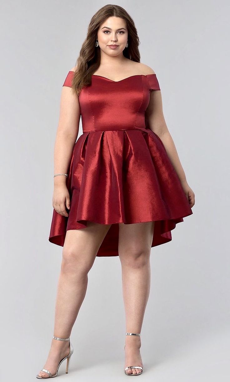 Semi Formal Dresses Plus Size, Formal Dresses Plus Size, Gaun Koktail, Short Semi Formal Dresses, Big Size Dress, Gaun Fashion, Plus Size Formal, Plus Size Party Dresses, Short Party Dress