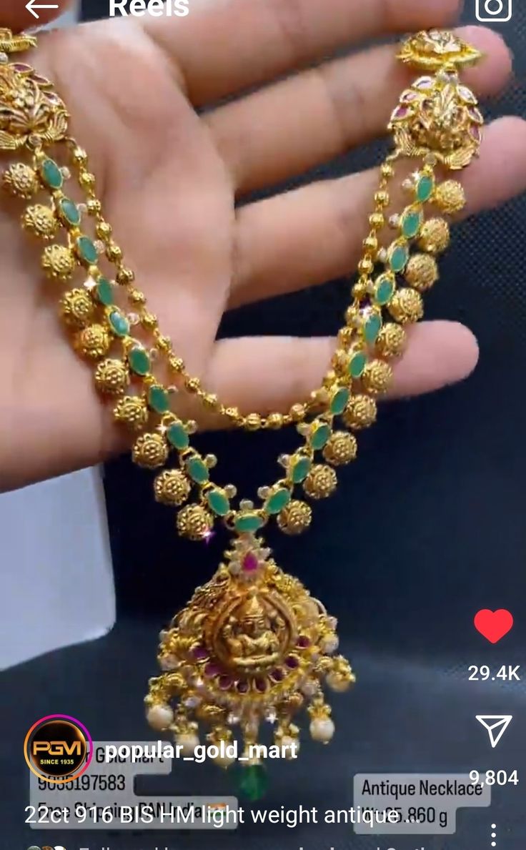 Kids Jewellery, Gold Jewels Design, Diamond Wedding Jewelry, Pearl Necklace Designs, Gold Designs, Gold Fashion Necklace, Ruby Emerald, Bridal Gold Jewellery Designs, Gold Necklace Designs