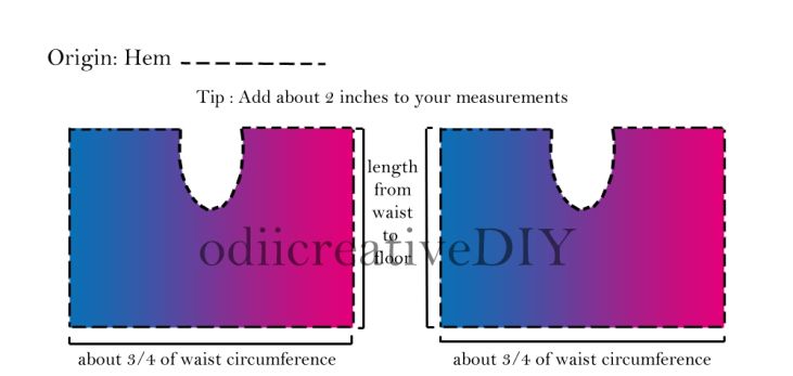 an origami bag is shown with measurements for the size and width of it