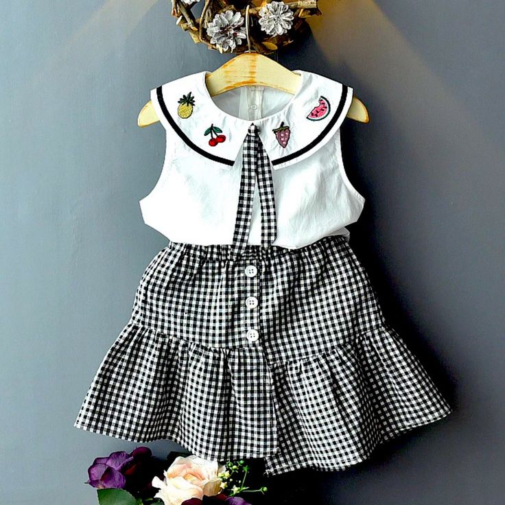 Fashionable White Summer Dress For School, Spring Cotton School Dress, Spring School Cotton Dresses, Sleeveless Summer School Dress, Casual Summer School Dresses, Playful Black Summer Dress, Summer Cotton Sets For Dress-up, Cotton Summer Dress-up Sets, Summer Cotton Dress-up Sets