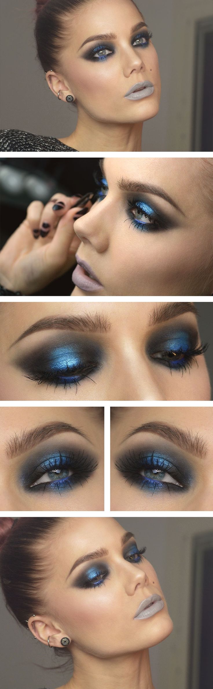 Todays look Bad Makeup, Trendy Eyeshadow, Nars Blush, Linda Hallberg, Makeup Mistakes, Beauty Make-up, Gel Liner, Blue Makeup, Blue Eye Makeup