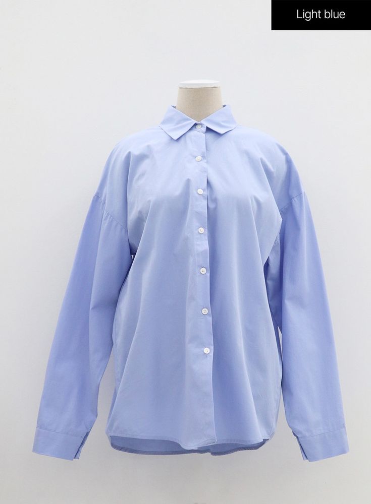 Product Detail Introducing Pastel Color Oversized Shirt BM304, a modern take on women's workwear inspired by KPOP and Korean fashion. Available in white, pink, yellow, mint, and light blue, this solid-print shirt features a loose fit for a comfortable and stylish look. Made in Korea. Style : Modern Occasion : Work wear Print : Solid Material : Cotton Sleeve : Long sleeve Neck : Collar Length : Long Fit : Loose fit Cotton 100 Color : White, Pink, Yellow, Mint, Light blue Model Size Height : 167cm Work Wear Women, Tailored Pants, Body Size, Work Wardrobe, Oversized Shirt, Tube Top, Collar Shirts, Pastel Colors, Stylish Women