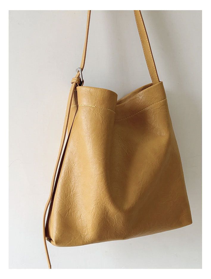 2023 new style. Simple leather tote bag. Material: High Quality PU Leather Size: 12.6"H x 12.6"W x 3.5"D Designer Style ID: 8545 Leather Tote Bag with Shoulder Strap and Inner Pouch Rectangular Large Capacity Hobo Bag For Fall, Fall Rectangular Hobo Bag With Large Capacity, Large Capacity Rectangular Hobo Bag For Fall, Fall Rectangular Large Capacity Hobo Bag, Square Hobo Bag For Everyday Use In Fall, Square Fall Hobo Bag For Everyday Use, Fall Square Hobo Bag For Everyday Use, Fall Season Square Hobo Bag For Everyday Use, Yellow Leather Bucket Bag For Daily Use