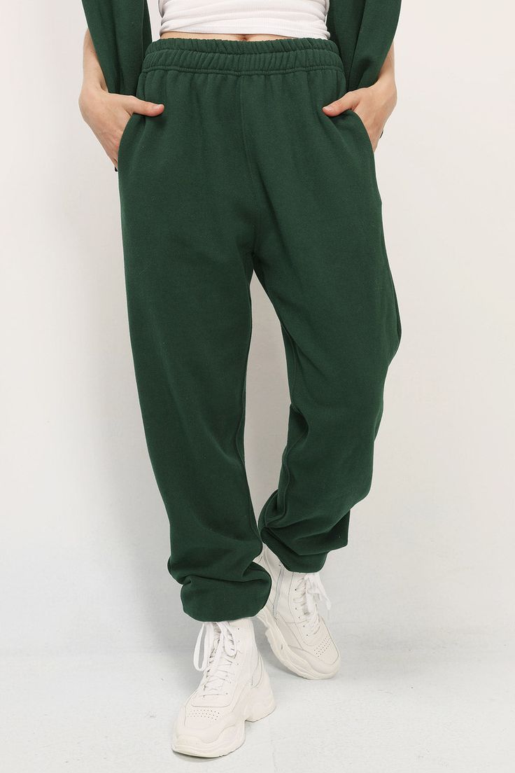 Shop Lexi Brushed Joggers at storets. Discover more Pants bloggers approved as seen on Instagram Pinterest Fits, Chill Style, Deep Forest Green, Deep Forest, Fashion Joggers, Sunday Brunch, Joggers Womens, Oversized Sweatshirt, Instagram Shop