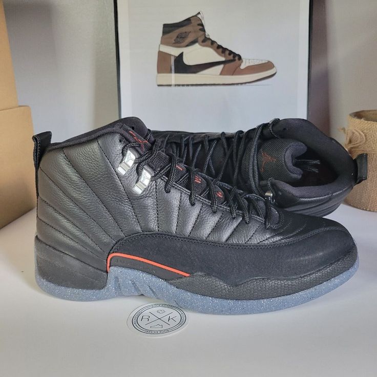 Nike Air Jordan 12 Retro Utility Black Dc1062-006 Mens Size 10.5 Sneaker. Brand New, Original Box, Missing Lid. Authentic. Nike Jordan Casual Leather Shoes, Casual Black Basketball Shoes With Contrast Sole, Nike Jordan Shoes In Black Sporty Style, Nike Jordan Black Sporty Shoes, Nike Jordan Leather Shoes With Rubber Sole, Nike Jordan Shoes With Leather And Red Sole, Nike Jordan Leather Shoes Sporty Style, Nike Sporty Leather Jordan Shoes, Sporty Black Nike Jordan Shoes