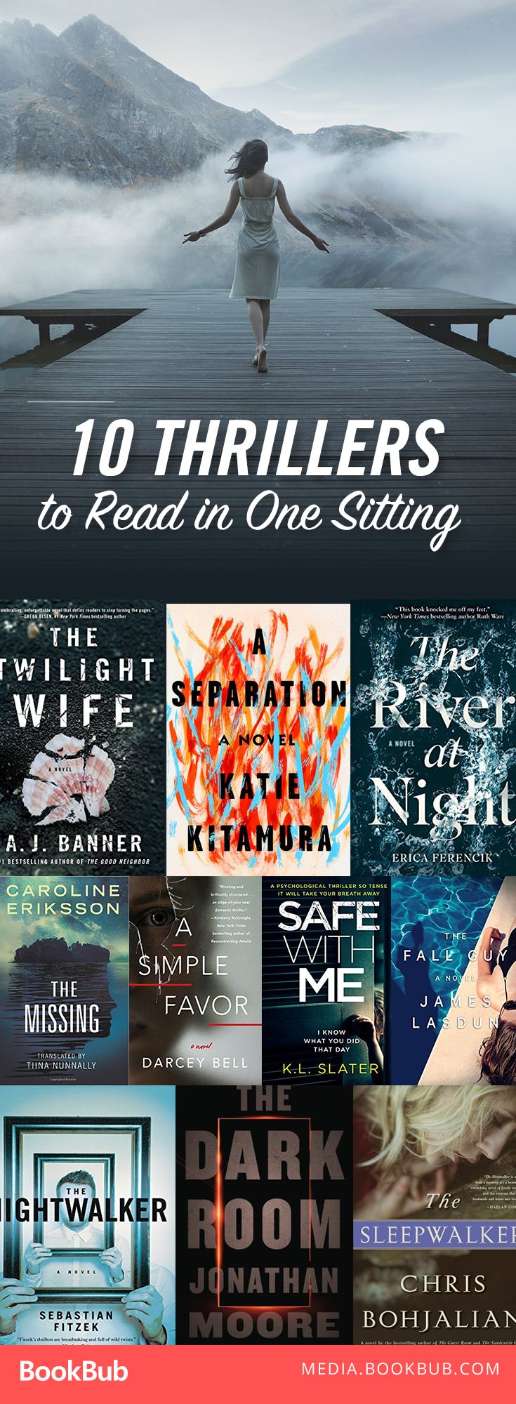 the book cover for 10 trailers to read in one sitting, with an image of a woman