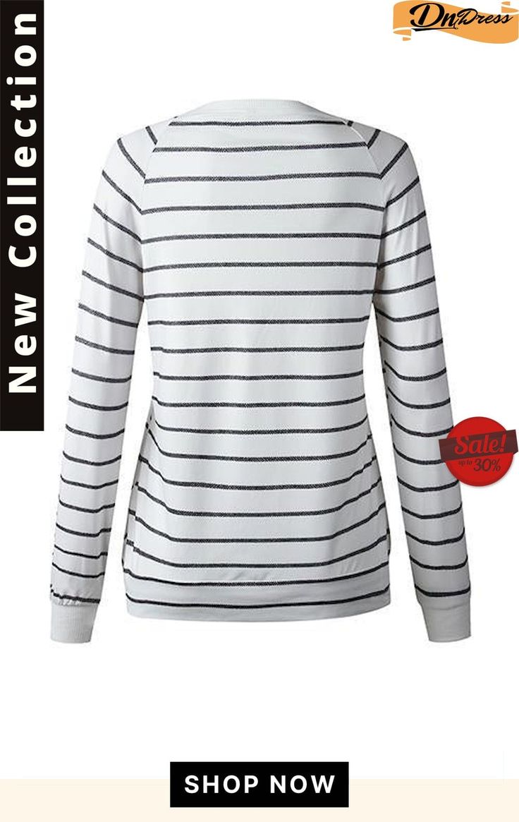 Pockets Stripe Long Sleeve T Shirt Relaxed Fit Graphic Print Tops With Raglan Sleeves, Raglan Sleeve Tops With Graphic Print In Relaxed Fit, Casual Raglan Sleeve Top With Letter Print, White Graphic Print Raglan Sleeve Top, White Casual Long Sleeve Top With Graphic Print, White Raglan Sleeve Top With Graphic Print, White Raglan Sleeve Top For Fall, Striped Relaxed Fit Crew Neck Top, Crew Neck Striped Relaxed Fit Top