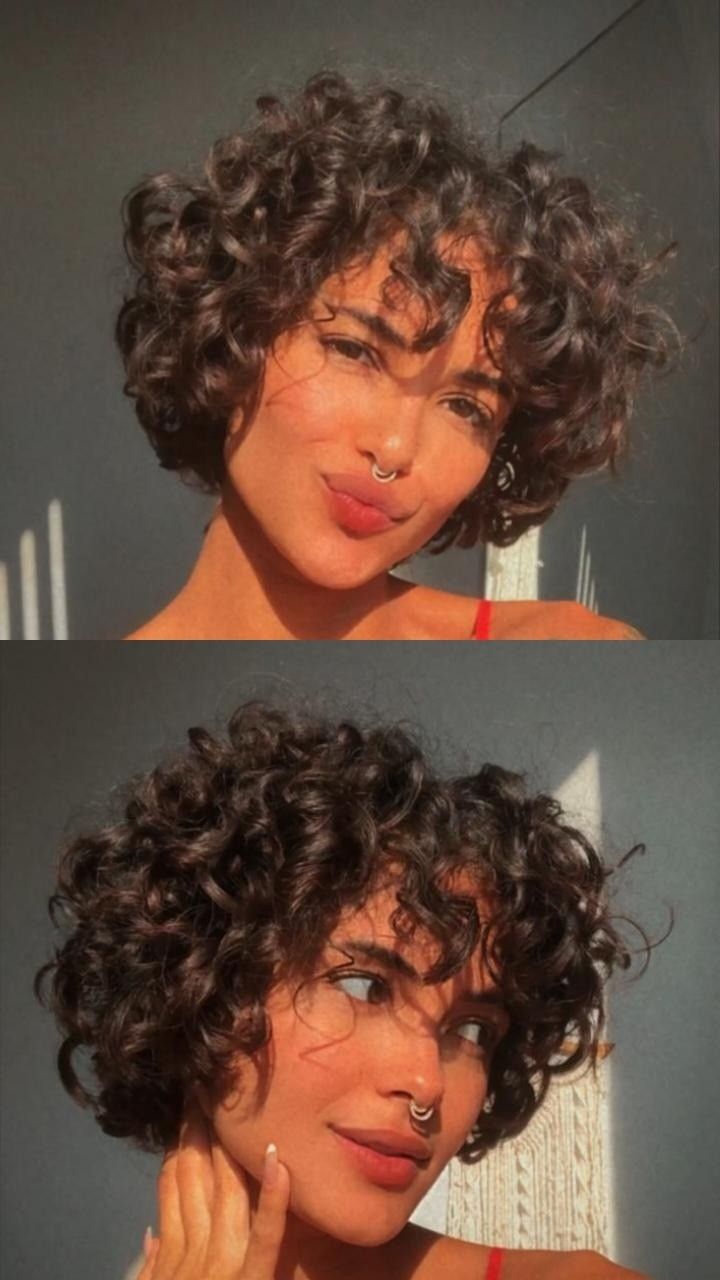 Short Curly Hair Styles, Curly Pixie Hairstyles, Bob Haircut Ideas, Natural Curly Hair Cuts, Bob Haircut Curly, Short Curly Hairstyles, Pixie Bob Haircut, Curly Hair Photos, Curl Hair