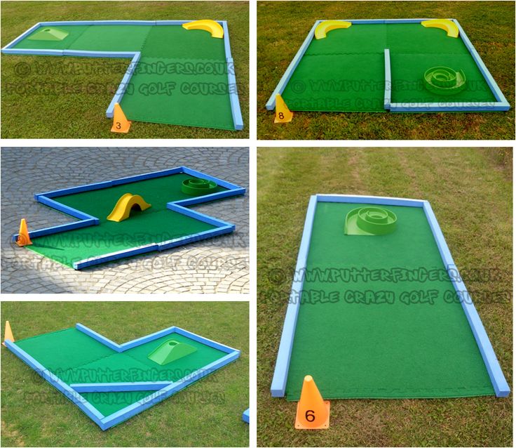 the instructions for how to make a mini golf course