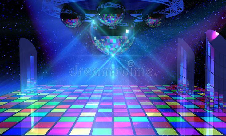 an image of a disco scene with lights