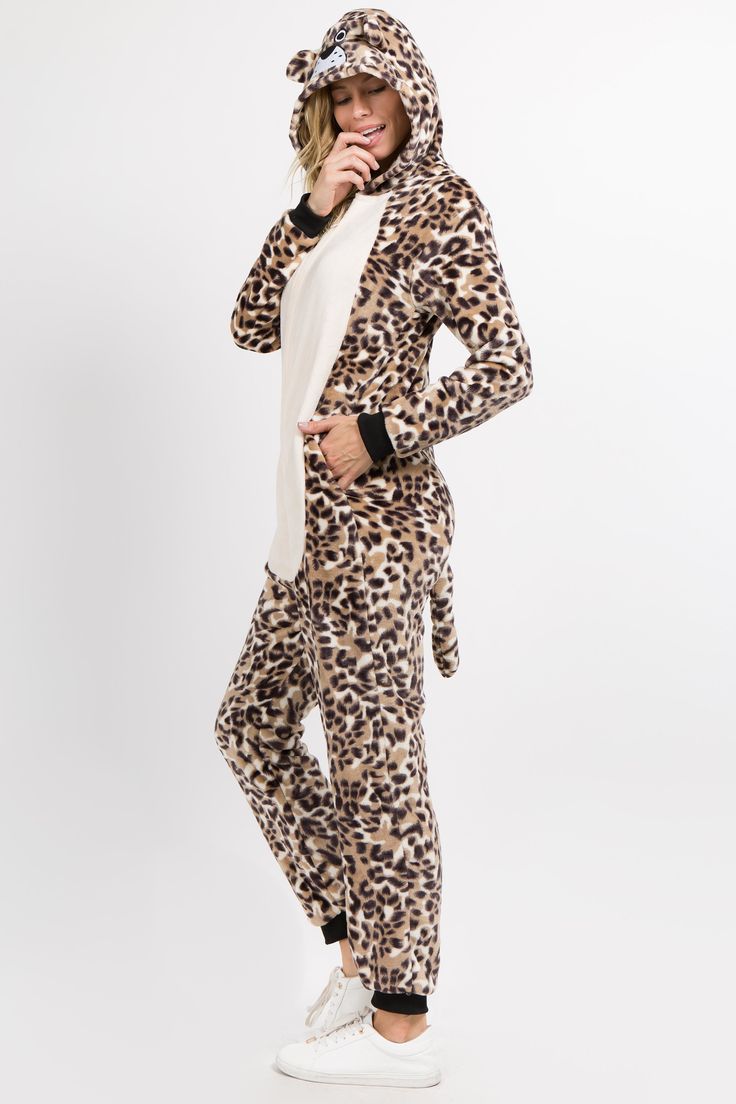 Bring a roaring good time to any party or sleepover in whimsical fashion wearing this tiger animal onesie! It's made from ultra soft plush material that's very comfortable and will keep you cozy from head-to-toe. Colorful and vibrant detailing make this tiger onesie come to life at any party, dress-up, cosplay event, or bedtime!• Long sleeves and legs with banded cuffs• Front zipper closure• Animal face on hood and detail throughout• Rich, vibrant colors• Two front pockets• Tail on back• Ultra s Men's Halloween Costumes, Pajama Costume, Animal Onesie, Animal Pajamas, Unisex Pajamas, Onesie Pajamas, Mens Halloween Costumes, Cute Pajamas, One Piece Pajamas