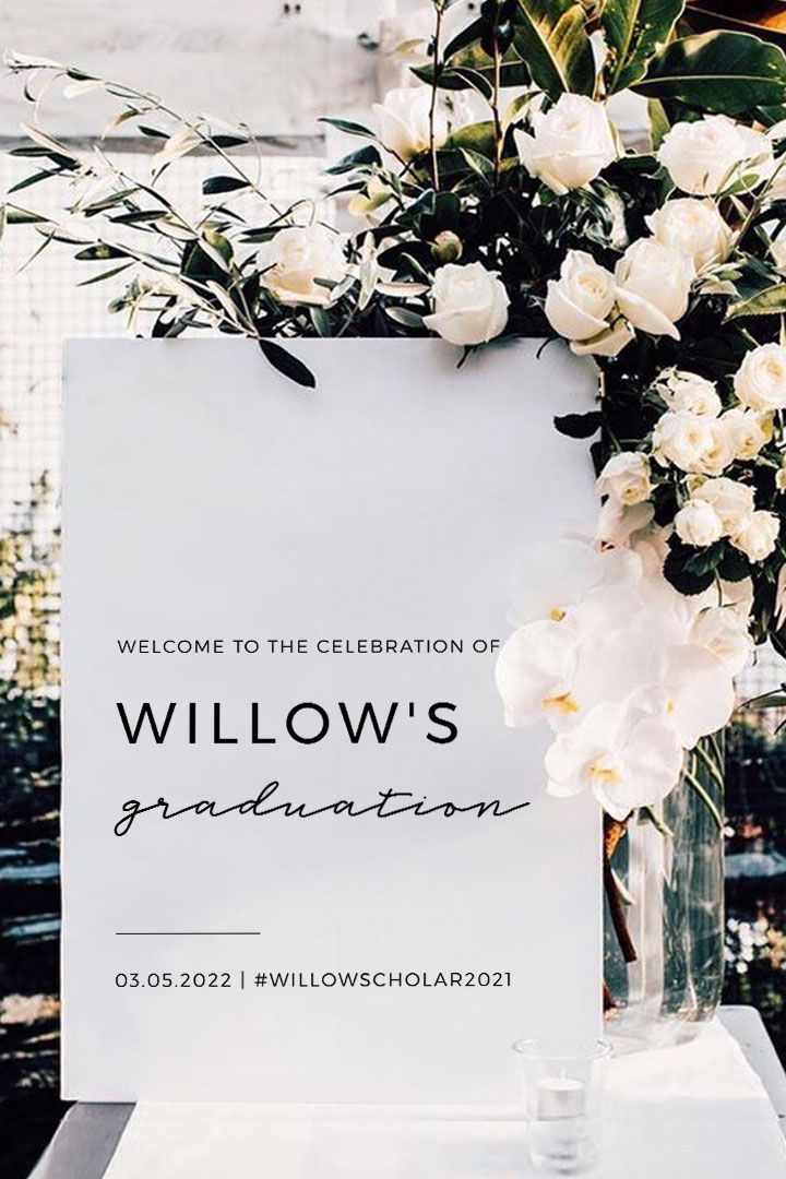 ELLERY MINIMALIST GRADUATION PARTY WELCOME SIGN PRINTABLE TEMPLATE Aesthetic Graduation Party Food, Minimalistic Graduation Party Decor, Graduation Party Decor Aesthetic, Business Graduation Party, Intimate Graduation Party Ideas, Sophisticated Graduation Party Ideas, Welcome Sign Graduation Party, Boujee Graduation Party, Classy Graduation Party Ideas