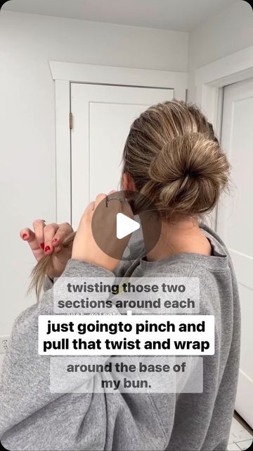 WIMBERLY’S | BEAUTY BAR on Instagram: "Want a big bun but you have fun hair? Here’s an easy hack for you! 🎥 @laineyostrom 
-
#messybuntutorial #lowbun #lowbunhairstyle #lowbuns #lowmessybun #messybunhairstyle #finehair #finehairstyles #thinhair #hairhack" How To Bun Long Hair, Low Bun Long Hair Tutorial, Easy Low Buns For Long Hair, How To Put Your Hair In A Bun, Easy Bun For Long Hair, Easy Hair Buns For Long Hair, How To Do A Bun With Long Hair, Low Bun Long Hair, Easy Buns For Long Hair