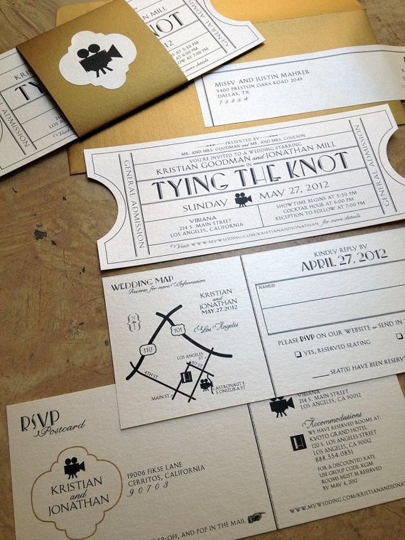 the wedding stationery was designed to match the theme of the reception suite, which also had matching envelopes