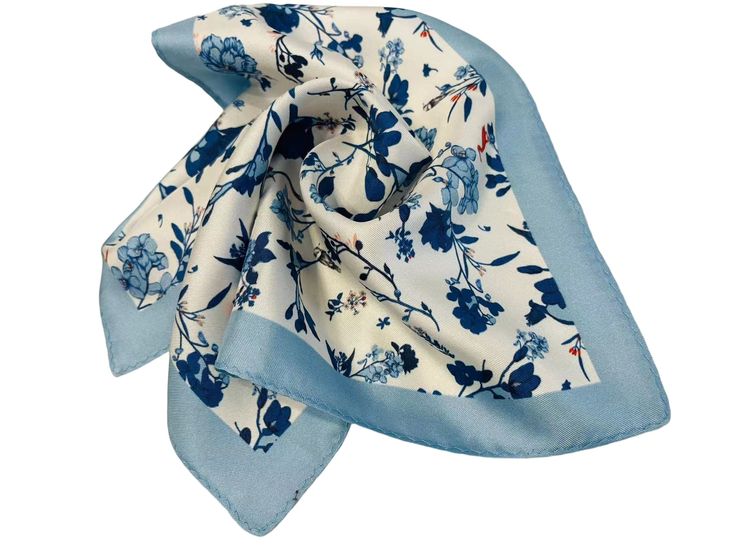 PRICES MAY VARY. 100% imported silk high quality material 100% silk silk texture, make our handkerchief feel silky, delicate hand feel, good gloss, can protect your sensitive skin, size :30*30cm t's great to have a wrapped gift box for your own use or to give away. Specially designed classical, fashionable blue flower and bird patterns to make enough chic for everyday use or special occasions, with custom sewing thread, hand-rolled hem, beautiful and durable. Multi-purpose silk handkerchief, poc Pocket Square Pattern, Silk Texture, Silk Handkerchief, Handkerchief Men, Silk Square Scarf, Bird Pattern, Bird Patterns, Rolled Hem, Sewing Thread