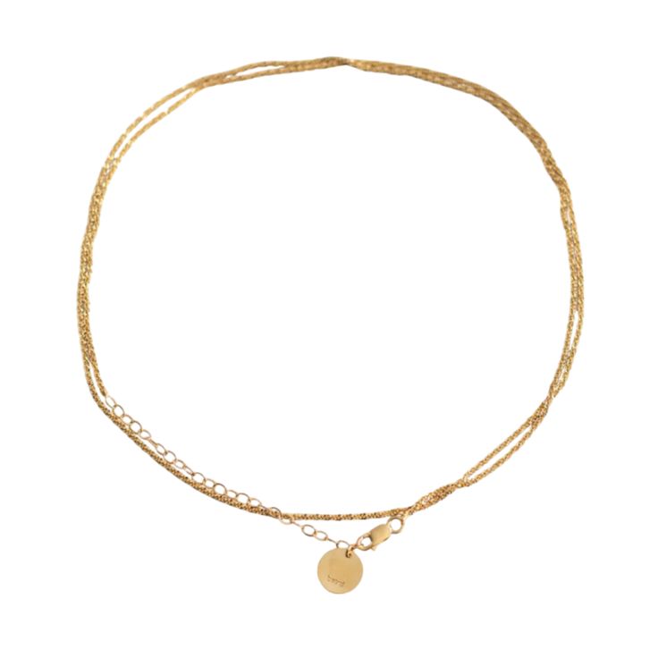 WHEN YOU WANNA CHANGE IT UP WHAT IT IS: A dainty, convertible belly chain with a round disc charm in gold vermeil WHY IT’S SPECIAL: Make a statement with some dainty, but daring body jewelry. Wear it is a wrap necklace, a long necklace or a belly chain! GOOD TO KNOW: Gold vermeil: 18k gold plating over sterling silverDimensions:Extra Small: 26 inches with 3 inches extender chain for a total of 29 inches.Small: 28 inches with 3 inches extender chain for a total of 31 inches.Medium: 30 inches with 3 inches extender chain for a total of 33 inches.Large: 32 inches with 3 inches extender chain for a total of 35 inches.Extra Large: 34 inches with 3 inches extender chain for a total of 37 inches.Sizing in centimeters:Extra Small: 66cm + 8cm extender chain for 74cm total.Small: 71cm + 8cm extender Gold Dainty Coin Necklace For Layering, Dainty Gold Coin Necklace For Layering, Dainty Double Chain Yellow Gold Charm Necklace, Dainty Yellow Gold Charm Necklace With Double Chain, Dainty Yellow Gold Double Chain Charm Necklace, Gold Plated Yellow Gold Coin Necklace With Delicate Chain, Delicate Gold-plated Yellow Gold Coin Necklace, Yellow Gold Plated Coin Necklace With Delicate Chain, Layering Coin Necklace With Adjustable Chain