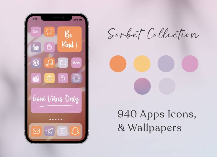 an image of a cell phone with the text, secret collection app icons and wallpapers