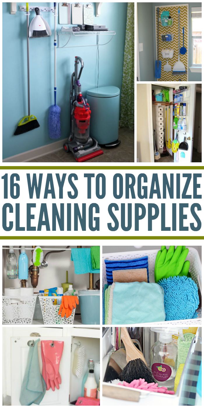 the top ten ways to organize cleaning supplies