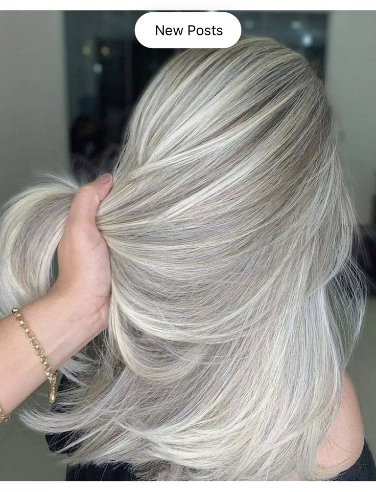 Ash Blonde Hair With Highlights, Natural White Hair, Gorgeous Gray Hair, Cute Hair Colors, Silver Hair Color, Silver Grey Hair, Silver Blonde, Ash Blonde Hair, Gray Hair Highlights