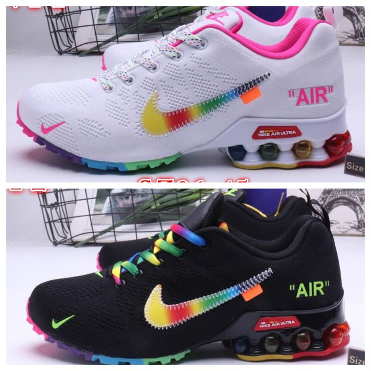 Neon Nike Shoes, Rainbow Nikes, Nike Shox Shoes, Casual Shoes Women Sneakers, Nike Shoes Women Fashion, Futuristic Shoes, Nike Boots, Nike Shoes Girls, Nike Shoes For Sale