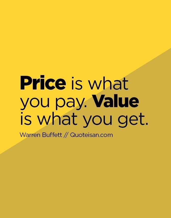 Price is what you pay. Value is what you get Bike Rides, Squeeze Page, Things That, Bike, Quotes