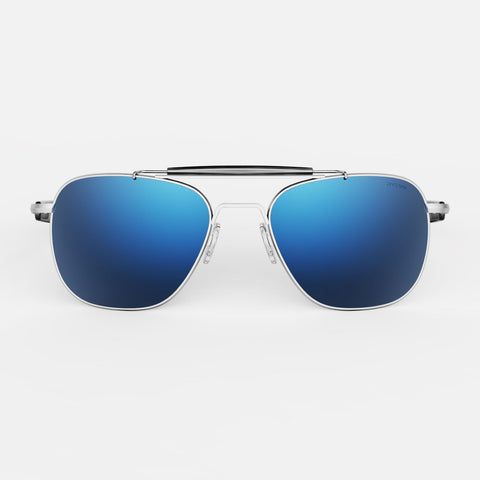 Blue Aviator Sunglasses, Randolph Sunglasses, Randolph Engineering, The Aviator, Green Sunglasses, Aviator Style, Blue Mirrors, Urban Jungle, Polarized Lenses