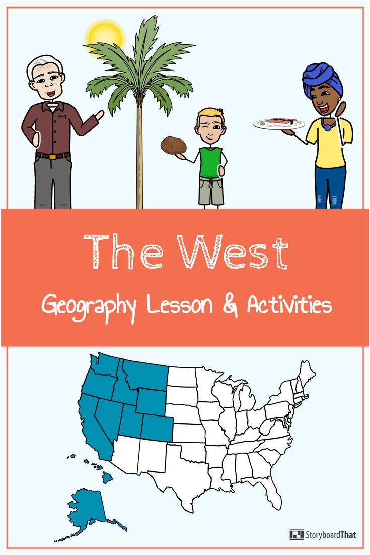 the west lesson and activities for kids to learn about the united states with pictures from maps